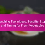 Blanching Techniques: Benefits, Steps, and Timing for Fresh Vegetables