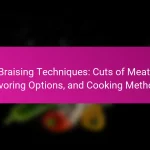 Braising Techniques: Cuts of Meat, Flavoring Options, and Cooking Methods