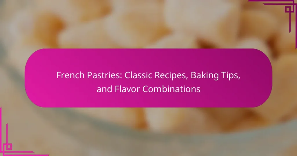 French Pastries: Classic Recipes, Baking Tips, and Flavor Combinations