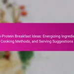 High-Protein Breakfast Ideas: Energizing Ingredients, Cooking Methods, and Serving Suggestions