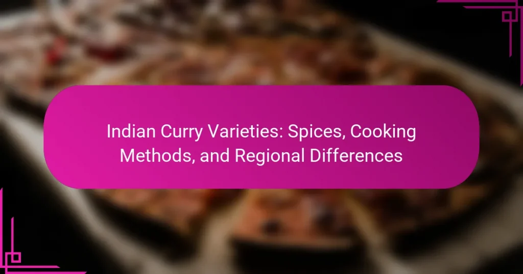 Indian Curry Varieties: Spices, Cooking Methods, and Regional Differences