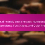 Kid-Friendly Snack Recipes: Nutritious Ingredients, Fun Shapes, and Quick Prep