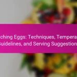 Poaching Eggs: Techniques, Temperature Guidelines, and Serving Suggestions