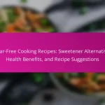 Sugar-Free Cooking Recipes: Sweetener Alternatives, Health Benefits, and Recipe Suggestions