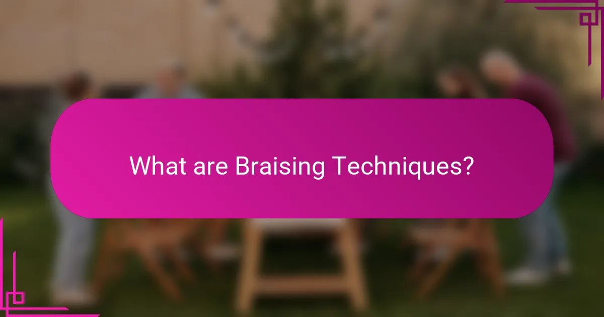 What are Braising Techniques?